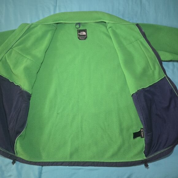 The North Face Denali Fleece Jacket Polartec Green Navy Men’s Large Retro Rare - Picture 5 of 10